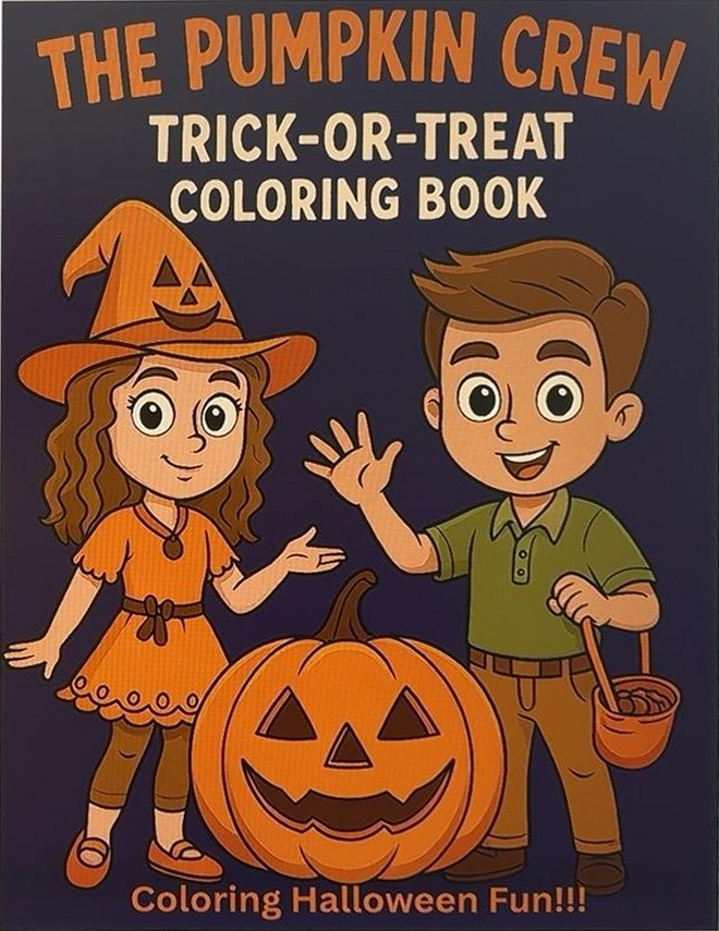 The Pumpkin Crew Trick-or-Treat Coloring Book: Coloring Halloween Fun cover