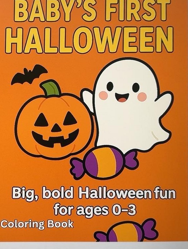Baby’s First Halloween: Cute and Easy Halloween Fun to Color! cover