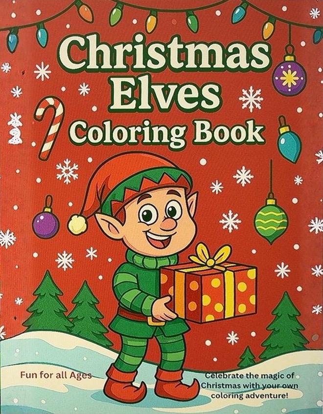Christmas Elves Coloring Book: Celebrate the magic of Christmas with your own coloring adventure! cover
